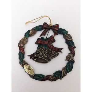Russ Berries And Co Christmas Ornament Wreath With Bells In The Middle